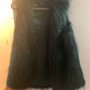 Faux fur vest